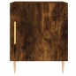 vidaXL Mesita de noche madera de ingeniería roble ahumado 40x40x50 cm vidaXL Mesita de noche madera de ingeniería roble ahumado 40x40x50 cm