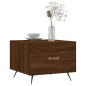 vidaXL Mesa de centro madera de ingeniería roble marrón 50x50x40 cm