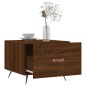 vidaXL Mesa de centro madera de ingeniería roble marrón 50x50x40 cm