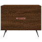 vidaXL Mesa de centro madera de ingeniería roble marrón 50x50x40 cm