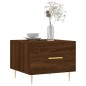 vidaXL Mesa de centro madera contrachapada roble marrón 50x50x40 cm vidaXL Mesa de centro madera contrachapada roble marrón 50x50x40 cm
