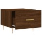 vidaXL Mesa de centro madera contrachapada roble marrón 50x50x40 cm vidaXL Mesa de centro madera contrachapada roble marrón 50x50x40 cm
