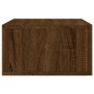 vidaXL Mesita de noche de pared color roble marrón 35x35x20 cm vidaXL Mesita de noche de pared color roble marrón 35x35x20 cm