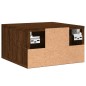 vidaXL Mesita de noche de pared color roble marrón 35x35x20 cm vidaXL Mesita de noche de pared color roble marrón 35x35x20 cm
