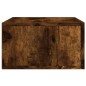 vidaXL Mesita de noche de pared color roble ahumado 35x35x20 cm vidaXL Mesita de noche de pared color roble ahumado 35x35x20 cm