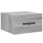 vidaXL Mesita de noche de pared color gris Sonoma 35x35x20 cm