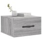 vidaXL Mesita de noche de pared color gris Sonoma 35x35x20 cm