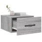 vidaXL Mesita de noche de pared color gris Sonoma 35x35x20 cm