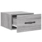 vidaXL Mesita de noche de pared color gris Sonoma 35x35x20 cm