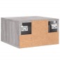 vidaXL Mesita de noche de pared color gris Sonoma 35x35x20 cm