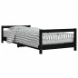 vidaXL Estructura de cama para niños madera de pino negro 90x190 cm
