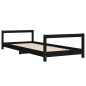 vidaXL Estructura de cama para niños madera de pino negro 90x190 cm