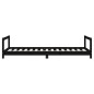 vidaXL Estructura de cama para niños madera de pino negro 90x190 cm
