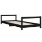 vidaXL Estructura de cama para niños madera de pino negro 90x190 cm