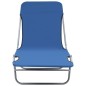 vidaXL Tumbonas plegables 2 unidades acero y tela azul vidaXL Tumbonas plegables 2 unidades acero y tela azul