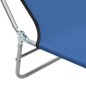 vidaXL Tumbonas plegables 2 unidades acero y tela azul vidaXL Tumbonas plegables 2 unidades acero y tela azul