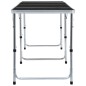 vidaXL Mesa de camping plegable de aluminio gris 240x60 cm vidaXL Mesa de camping plegable de aluminio gris 240x60 cm