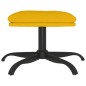 vidaXL Reposapiés de terciopelo amarillo mostaza 60x60x36 cm vidaXL Reposapiés de terciopelo amarillo mostaza 60x60x36 cm