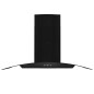 vidaXL Campana extractora pared 90 cm acero inoxidable 756 m³/h negro vidaXL Campana extractora pared 90 cm acero inoxidable 756 m³/h negro