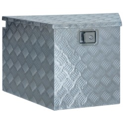 vidaXL Caja de aluminio 737/381x410x460 mm plateada