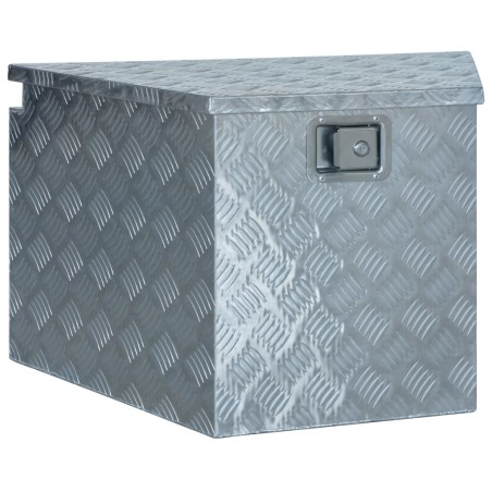 vidaXL Caja de aluminio 737/381x410x460 mm plateada