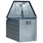 vidaXL Caja de aluminio 737/381x410x460 mm plateada vidaXL Caja de aluminio 737/381x410x460 mm plateada