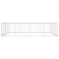 vidaXL Perrera de exterior de acero galvanizado 760x760x185 cm