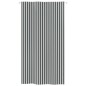 vidaXL Toldo para balcón tela oxford gris antracita blanco 140x240 cm