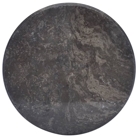 vidaXL Tablero para mesa mármol negro Ø50x2,5 cm