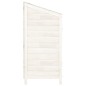 vidaXL Cobertizo de jardín madera de abeto maciza blanco 102x52x112 cm vidaXL Cobertizo de jardín madera de abeto maciza blanco 102x52x112 cm