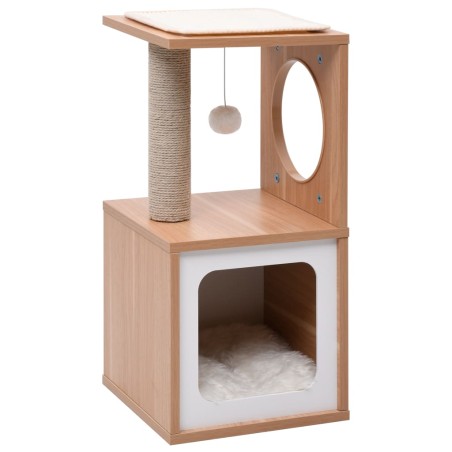 vidaXL Rascador para gatos con alfombra rascadora de sisal 60 cm
