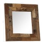 vidaXL Espejo de madera reciclada maciza 50x50 cm vidaXL Espejo de madera reciclada maciza 50x50 cm
