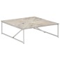 vidaXL Mesa de centro de madera maciza de mango 110x110x36 cm vidaXL Mesa de centro de madera maciza de mango 110x110x36 cm