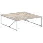 vidaXL Mesa de centro de madera maciza de mango 110x110x36 cm vidaXL Mesa de centro de madera maciza de mango 110x110x36 cm