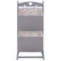 vidaXL Cesta de almacenaje de 2 piezas madera gris oscuro 35x35x72 cm vidaXL Cesta de almacenaje de 2 piezas madera gris oscuro 35x35x72 cm