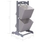 vidaXL Cesta de almacenaje de 2 piezas madera gris oscuro 35x35x72 cm vidaXL Cesta de almacenaje de 2 piezas madera gris oscuro 35x35x72 cm