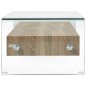 vidaXL Mesa de centro de vidrio templado transparente 98x45x31 cm vidaXL Mesa de centro de vidrio templado transparente 98x45x31 cm