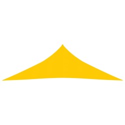 vidaXL Toldo de vela HDPE amarillo 160 g/m² 3,5x3,5x4,9 m