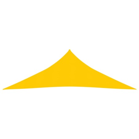 vidaXL Toldo de vela HDPE amarillo 160 g/m² 3,5x3,5x4,9 m