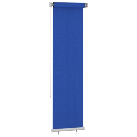 vidaXL Persiana enrollable de jardín HDPE azul 60x230 cm