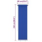 vidaXL Persiana enrollable de jardín HDPE azul 60x230 cm vidaXL Persiana enrollable de jardín HDPE azul 60x230 cm