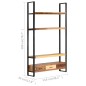 vidaXL Aparador de madera maciza reciclada 118x30x200 cm vidaXL Aparador de madera maciza reciclada 118x30x200 cm