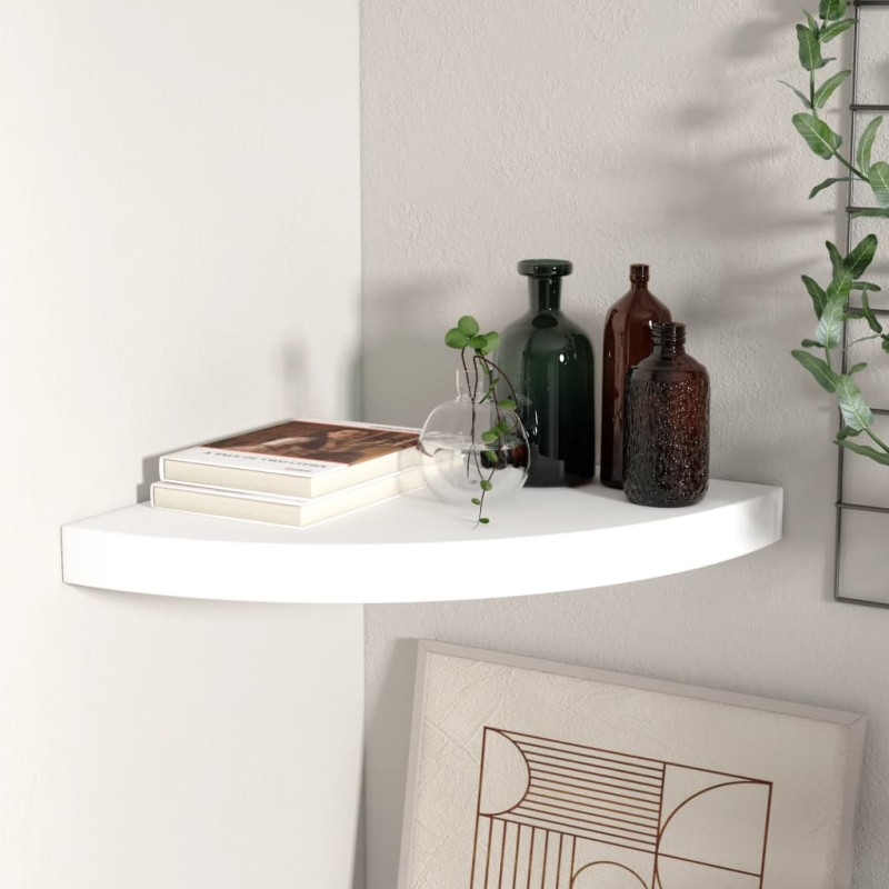 vidaXL Estante flotante de esquina MDF blanco 35x35x3,8 cm vidaXL Estante flotante de esquina MDF blanco 35x35x3,8 cm