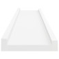 vidaXL Repisa para marcos de fotos 2 uds MDF blanco 40x9x3 cm vidaXL Repisa para marcos de fotos 2 uds MDF blanco 40x9x3 cm