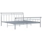 vidaXL Estructura de cama de metal gris 180x200 cm vidaXL Estructura de cama de metal gris 180x200 cm