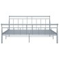 vidaXL Estructura de cama de metal gris 180x200 cm vidaXL Estructura de cama de metal gris 180x200 cm