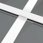 vidaXL Puerta interior vidrio EGS y aluminio blanco 76x201,5 cm vidaXL Puerta interior vidrio EGS y aluminio blanco 76x201,5 cm