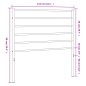 vidaXL Cabecero de metal blanco 107 cm vidaXL Cabecero de metal blanco 107 cm