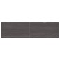 vidaXL Tablero mesa madera tratada borde vivo marrón 220x60x(2-6) cm vidaXL Tablero mesa madera tratada borde vivo marrón 220x60x(2-6) cm