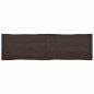 vidaXL Tablero mesa madera tratada borde vivo marrón 220x60x(2-6) cm vidaXL Tablero mesa madera tratada borde vivo marrón 220x60x(2-6) cm